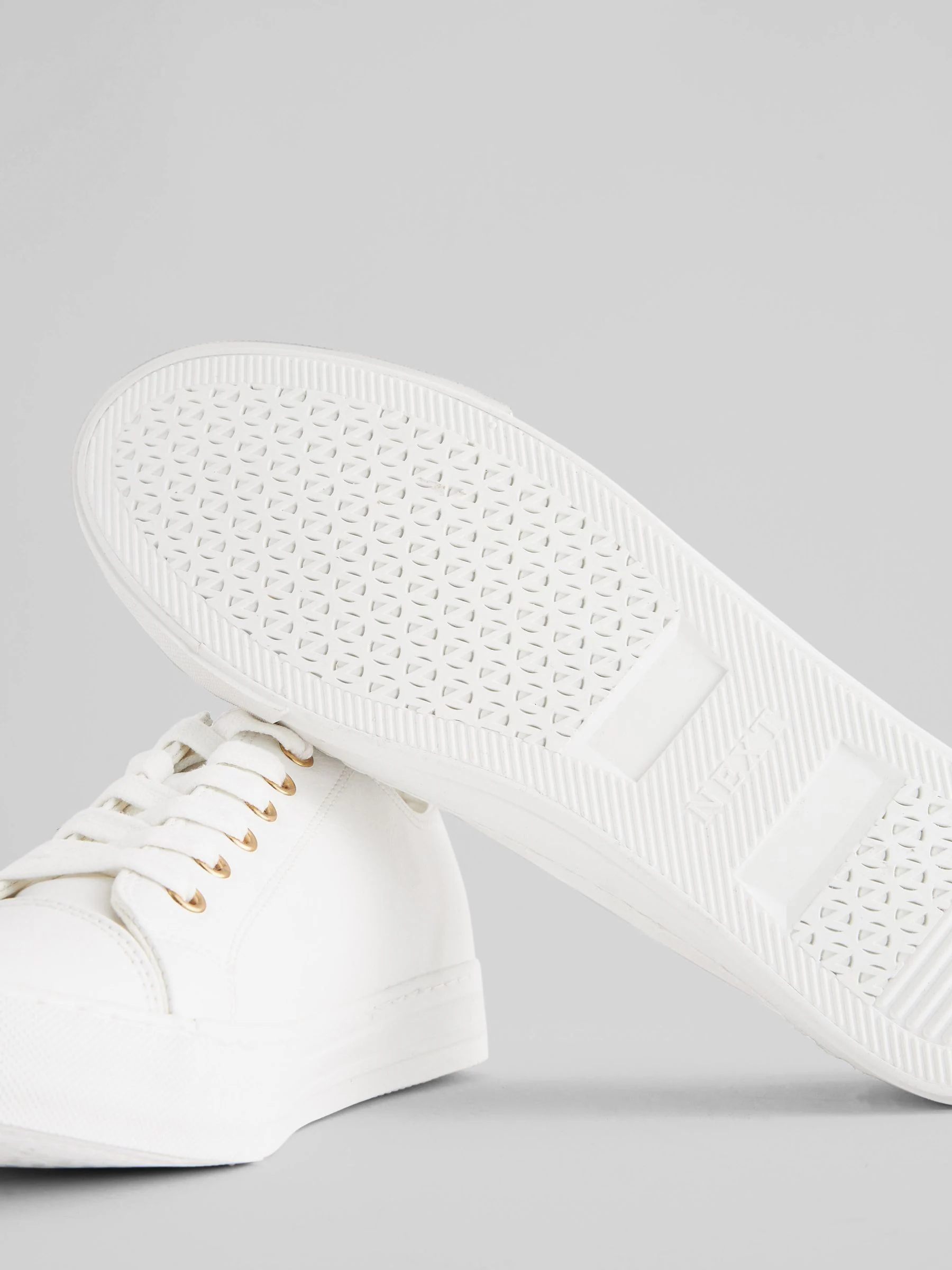 Wit - Gelakte honkbalsneakers