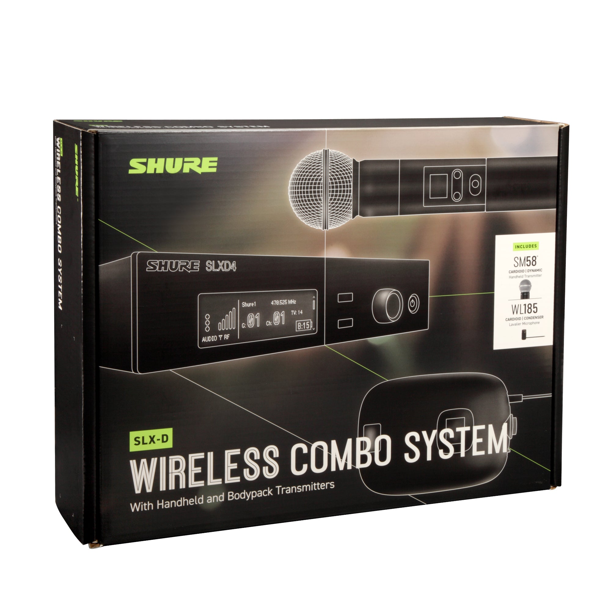 Shure SLXD124/85-S50 draadloze combinatieset (823 - 832 MHz)