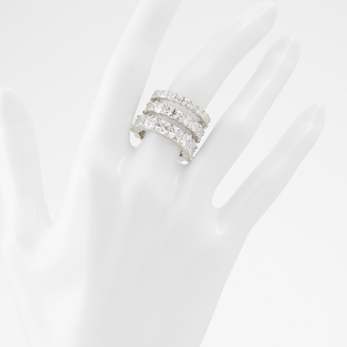 Aschiana Silver-Clear Multi Women Rings