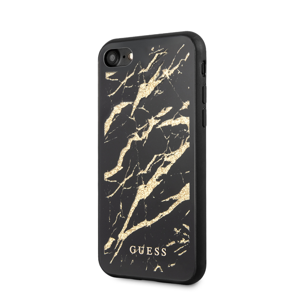 iPhone SE (2022/2020) / 8 / 7 / 6S Hardcase Hülle (GUHCI8MGGBK) - Schwarz / Gold