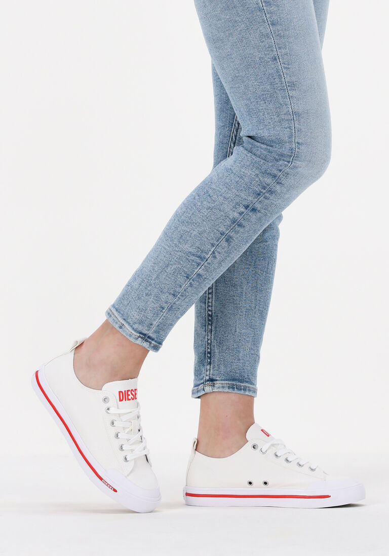 DIESEL witte diesel lage sneakers s-athos low dames