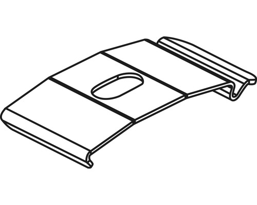 Aluminium plafondclip 89 & 127 mm wit