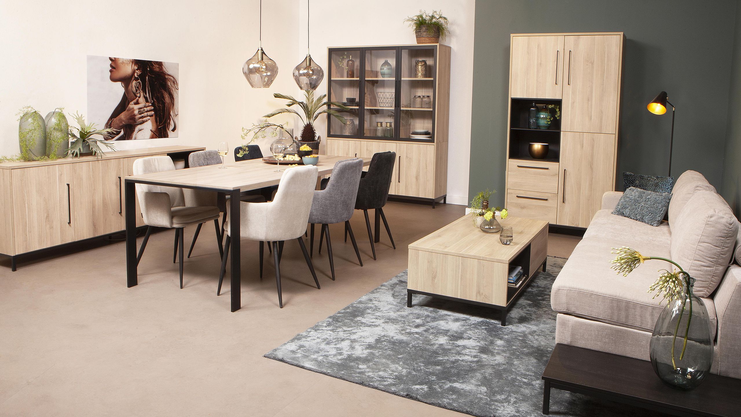Dressoir Alberta - Bridge B220 x D45 x H80 cm