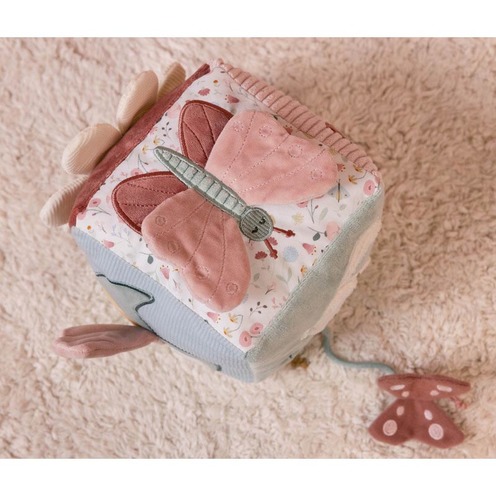 Cube d'activités doux Flowers & Butterflies - LITTLE DUTCH