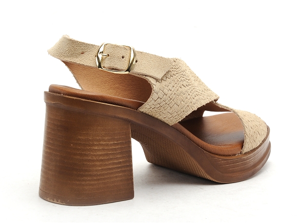 Eva frutos nu pieds talons femme 3614 beige