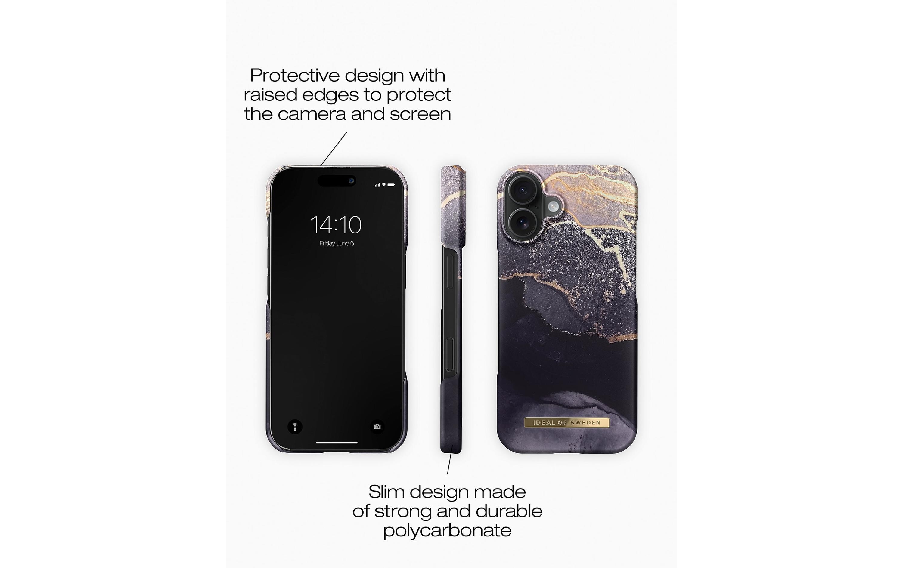 Back Cover iPhone 16 Plus Golden Twilight MarbleBackcover für das Apple iPhone 16 Plus