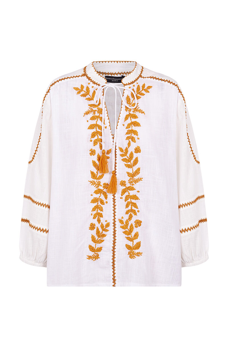 Blusa bordada - Branca