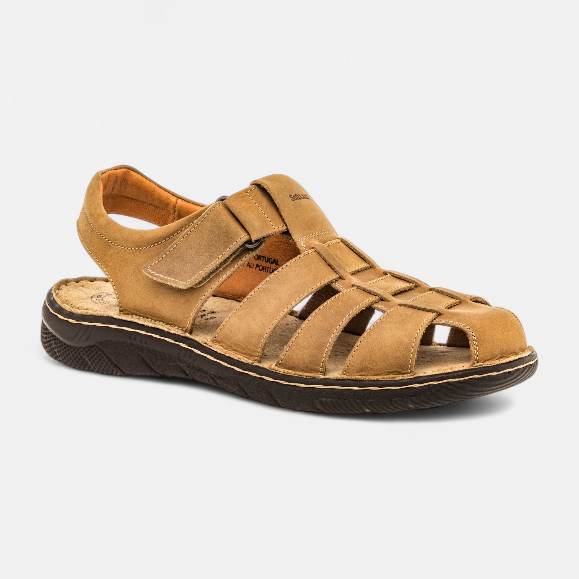 Sandales Homme en cuir beige