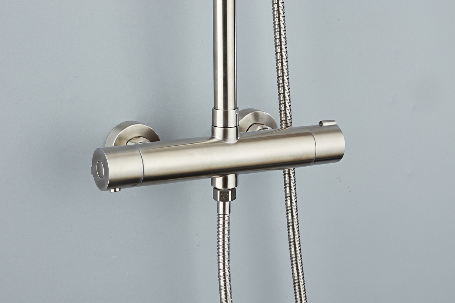 Saniclear Exclusive volledig 304 RVS regendouche opbouw 20cm met 3 standen handdouche