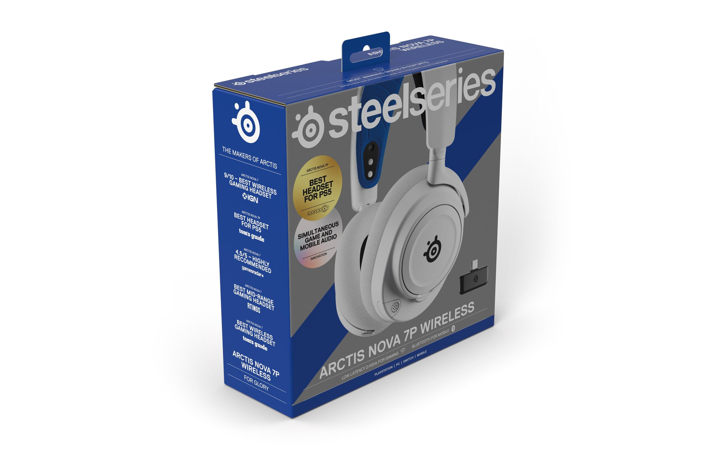 Headset Arctis Nova 7P Blau/Weiss<br>Wireless Gaming-Headset