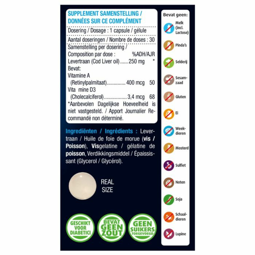 Lucovitaal IJslandse Levertraan 60 capsules