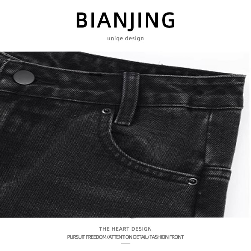 Zentrus - Mid Rise Washed Denim Shorts