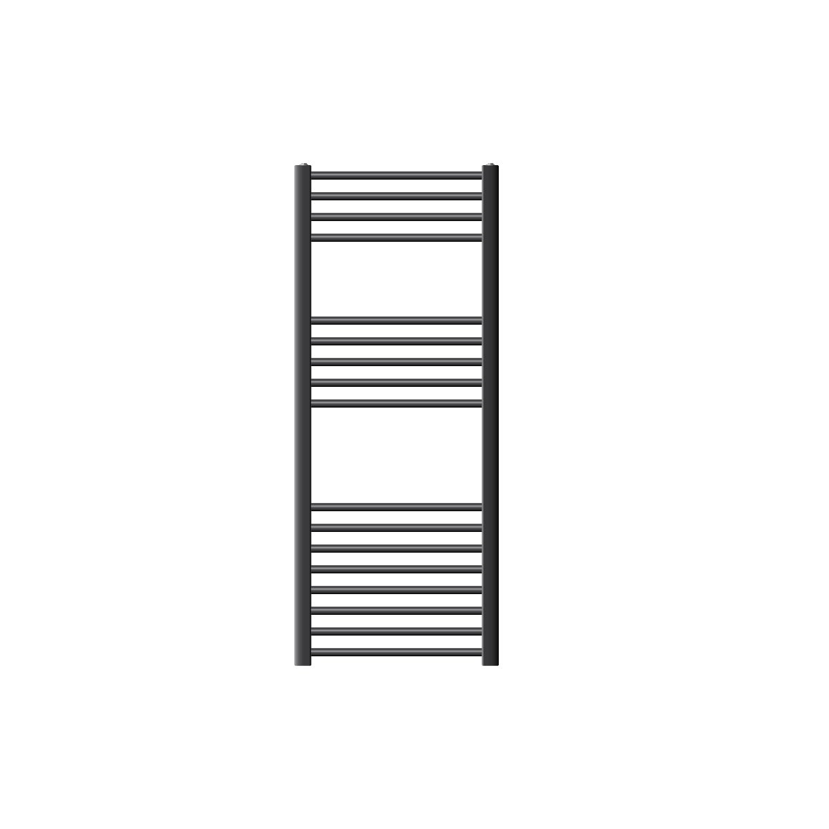 LuxeBath Sahara badkamerradiator, 500x1200 mm, antraciet, gebogen met zijaansluiting, designradiator, handdoekwarmer, handdoekdroger, handdoekradiator, handdoekradiator, badkamerverwarming