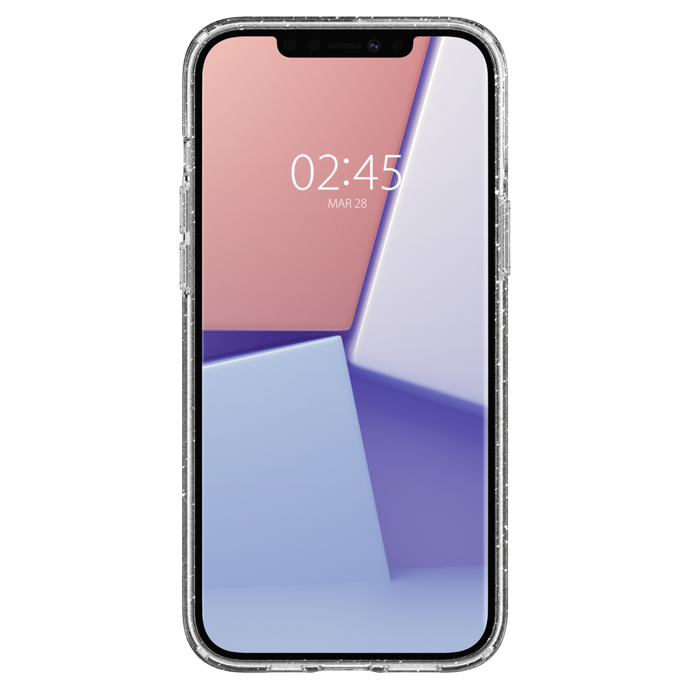 iPhone 12 / iPhone 12 Pro Liquid Crystal Glitter Case Gummi Hülle (ACS01698) - Transparent