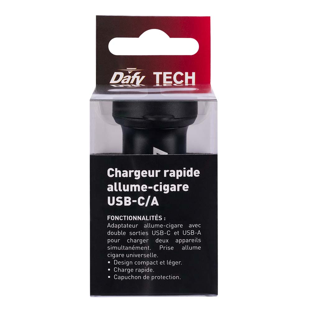 Dafy Moto - Chargeur allume-cigare CIG QC USB-C/A