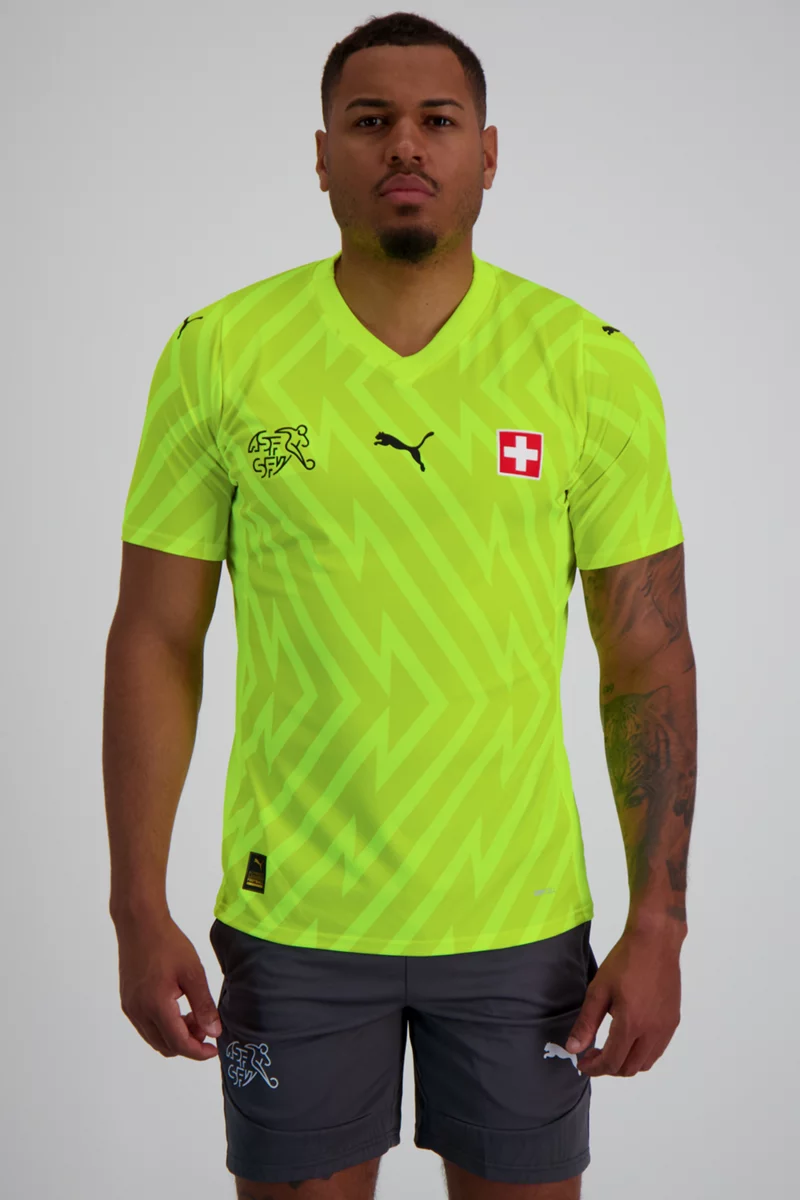Puma Schweiz Replica Herren Torwarttrikot EM 2024 gelb