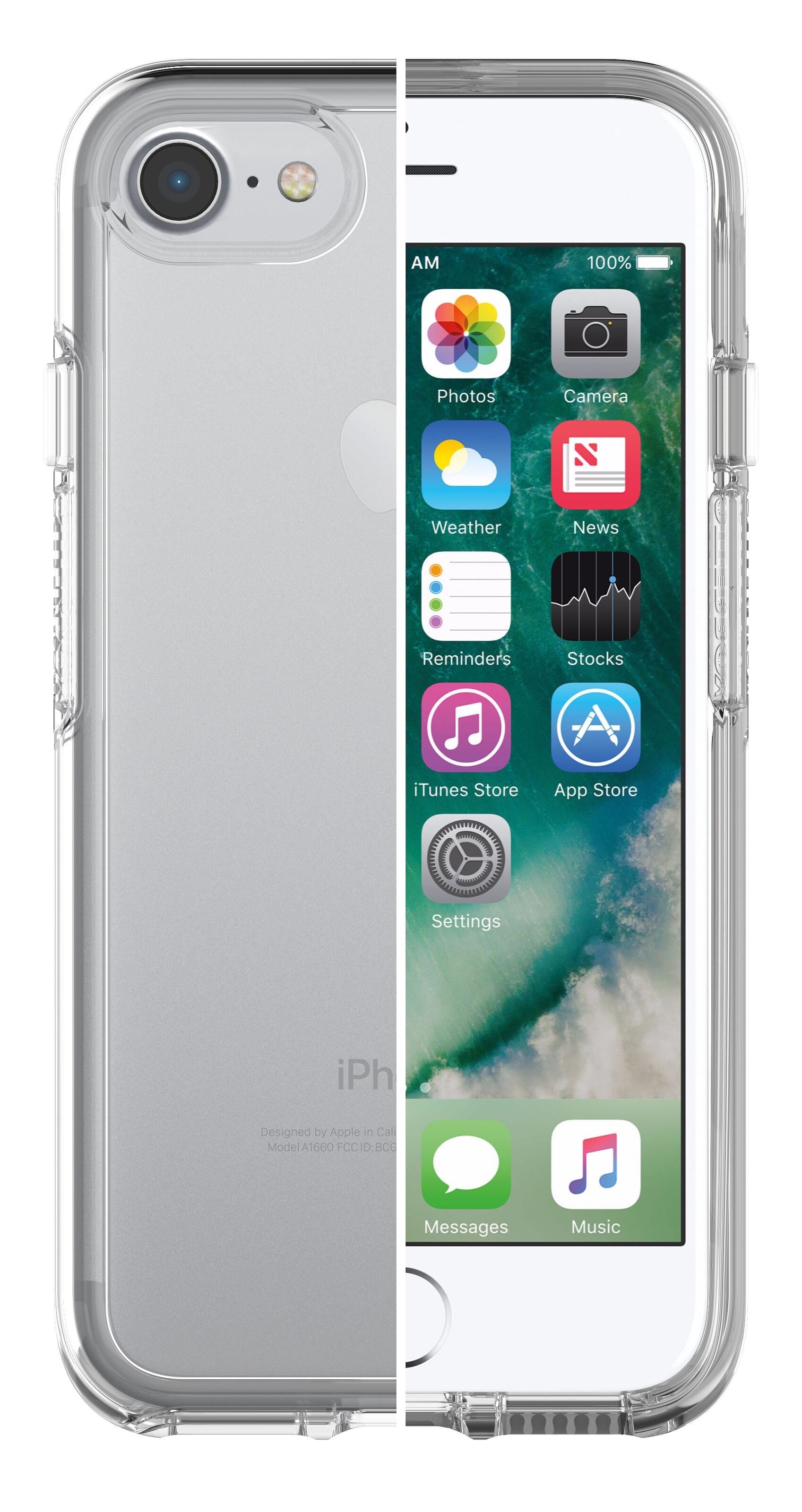 Otterbox Symmetry Robust deksel for iPhone 6, 6s, 7, 8, SE Gjennomsiktig