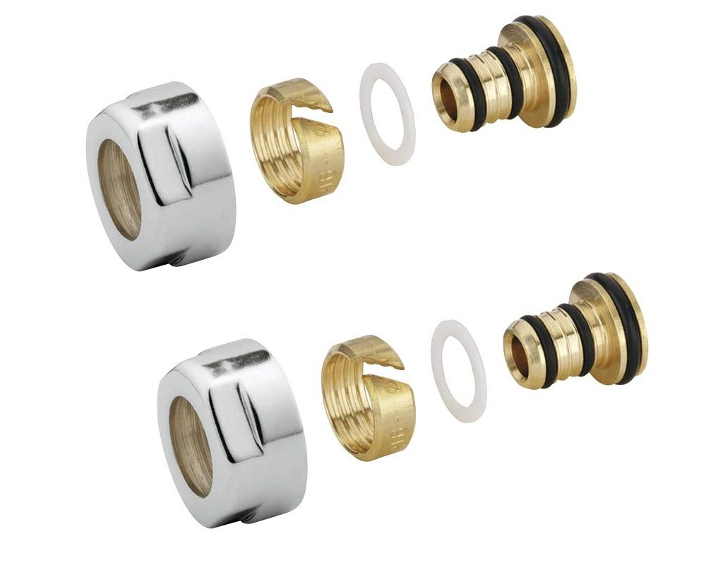 Sapho alupex knelkoppeling 16mm roestvrij staal