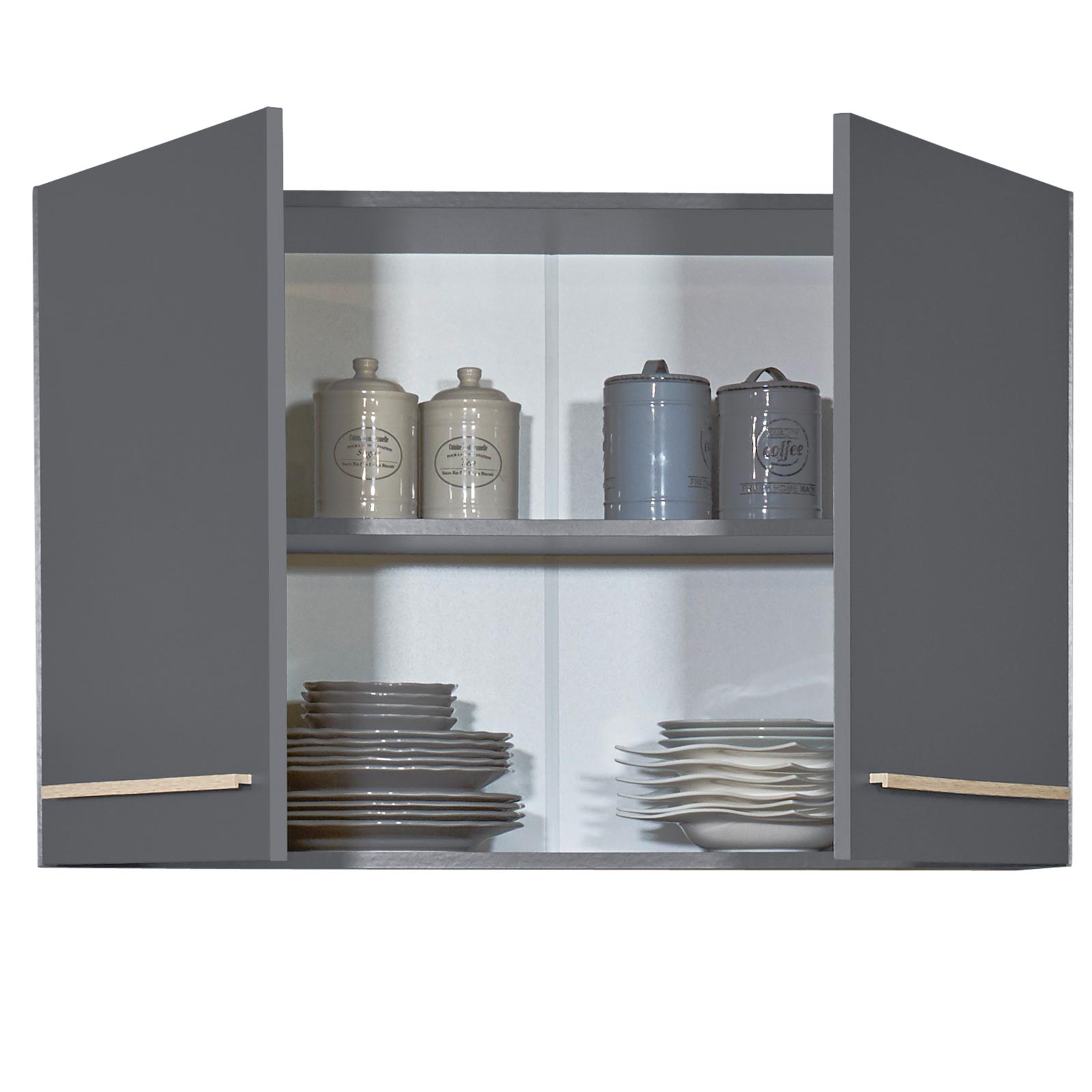 Hängeschrank - anthrazit - Sonoma Eiche - 100 cm