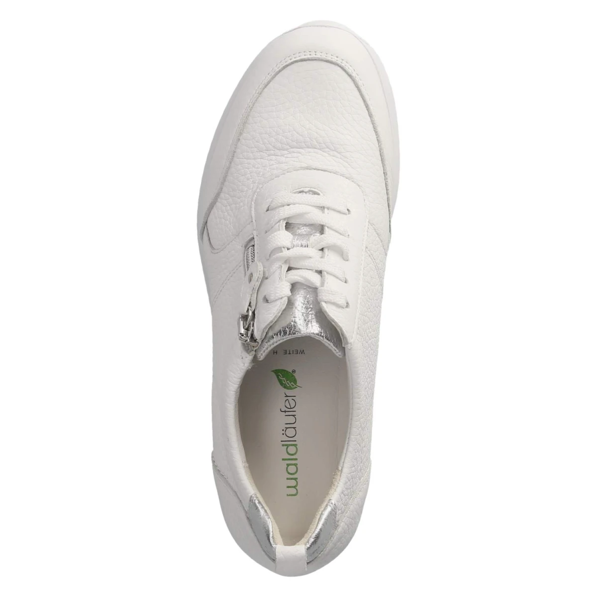 WaldläuferLow Sneaker HIMONA - WEISS SILBER