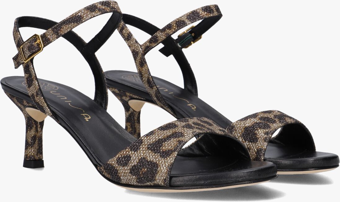 bruine unisa sandalen met hak nahia