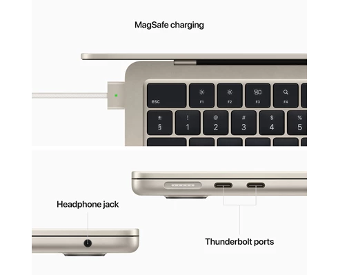 Apple 13-inch MacBook Air - M2 chip 8-core CPU   10-core GPU, 8GB RAM, 512GB SSD - Starlight