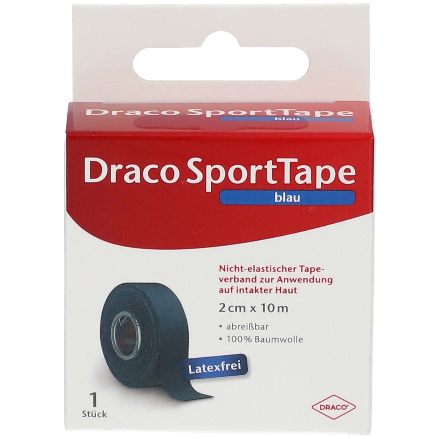 Dracotape Verband 10 m x 2 cm blau
