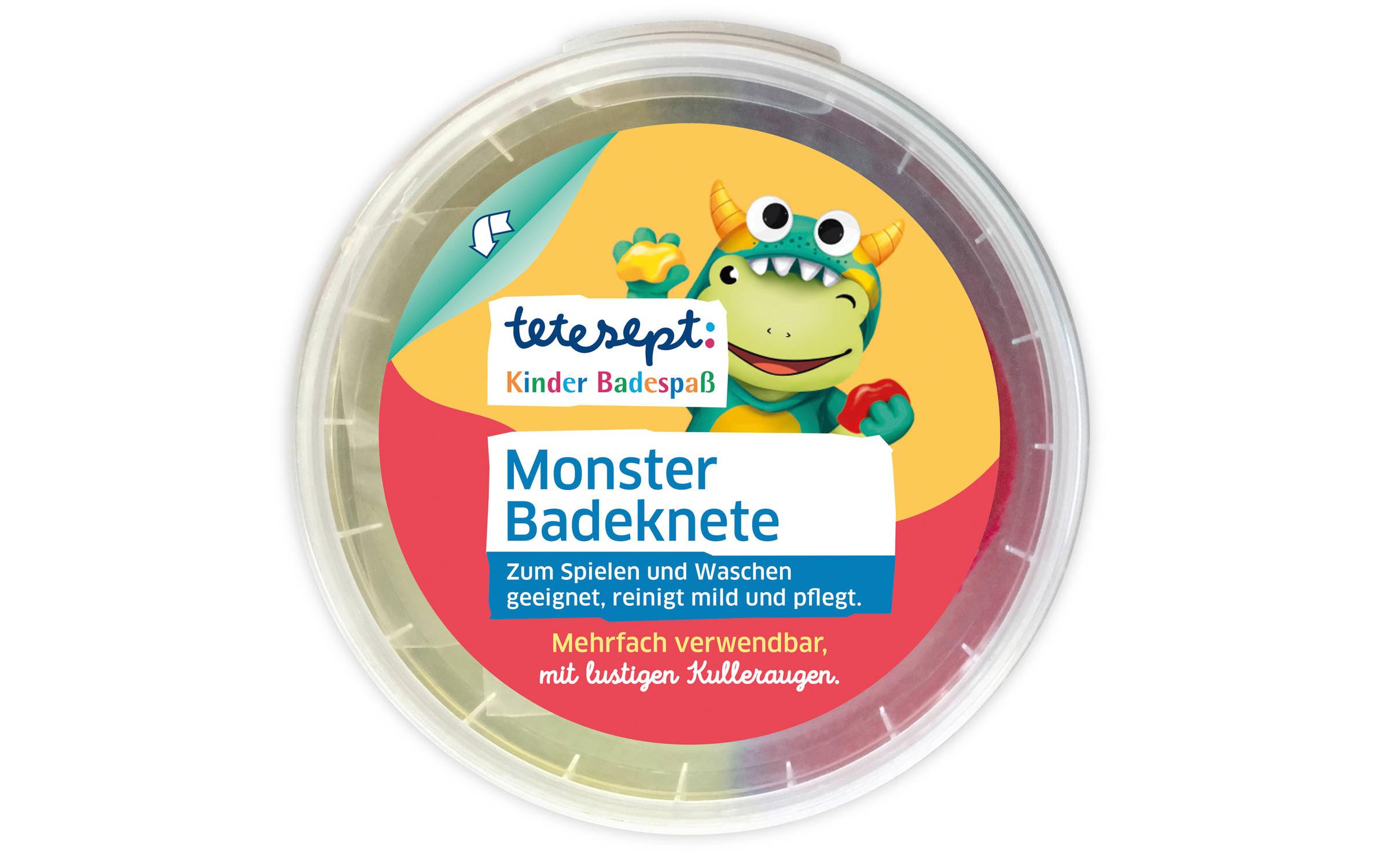 Badeknete Monster 100 gPflegender Badezusatz zum Spielen und Waschen