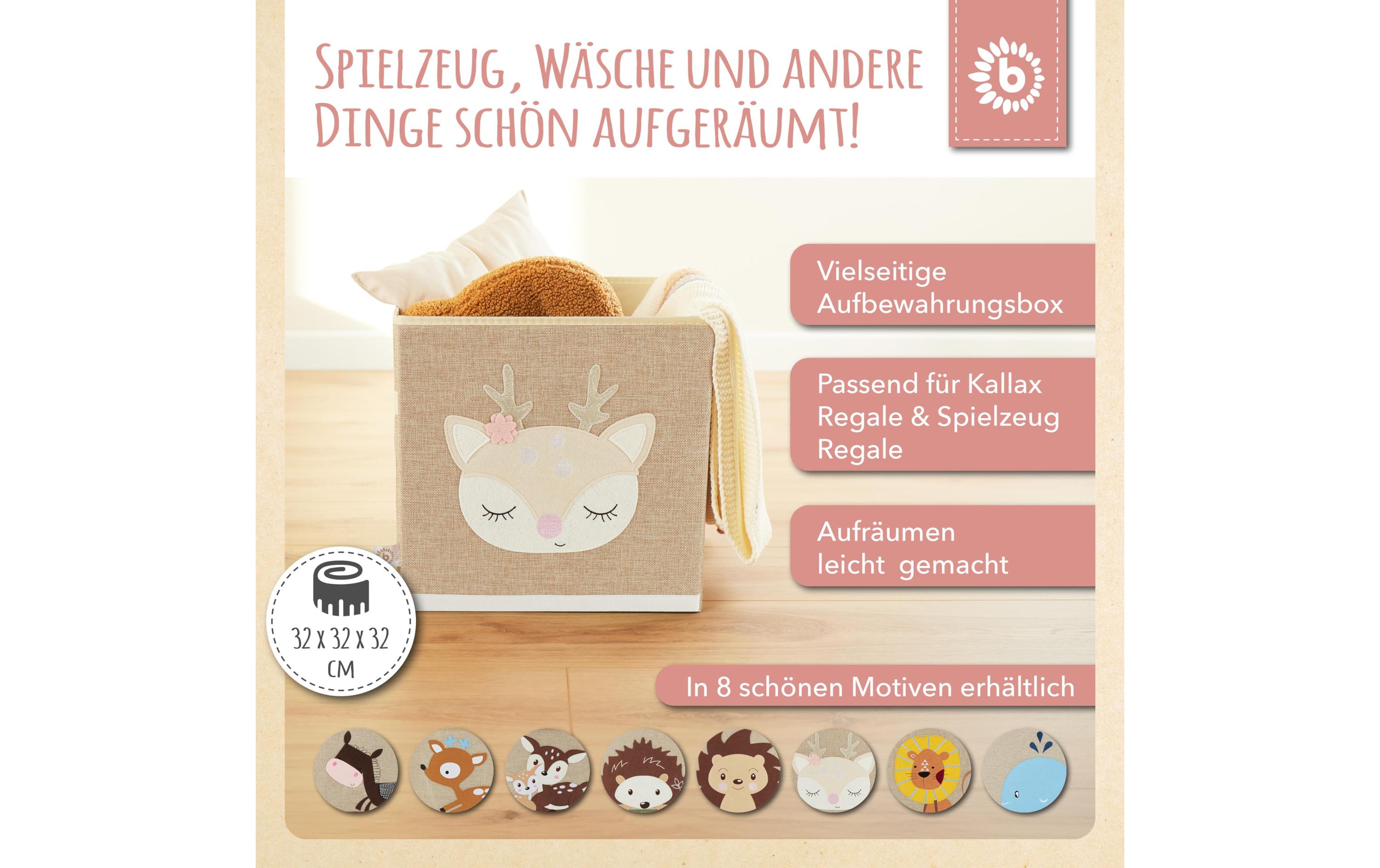 Ella Aufbewahrungsbox HirschSpielzeugbox