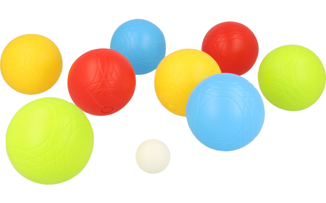 sunflex sport Boccia Set für bis zu 4 Spielern mit 8 Bocciakugeln in Nylontasche