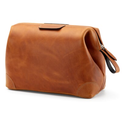 Kulturtasche Stierleder, Groß