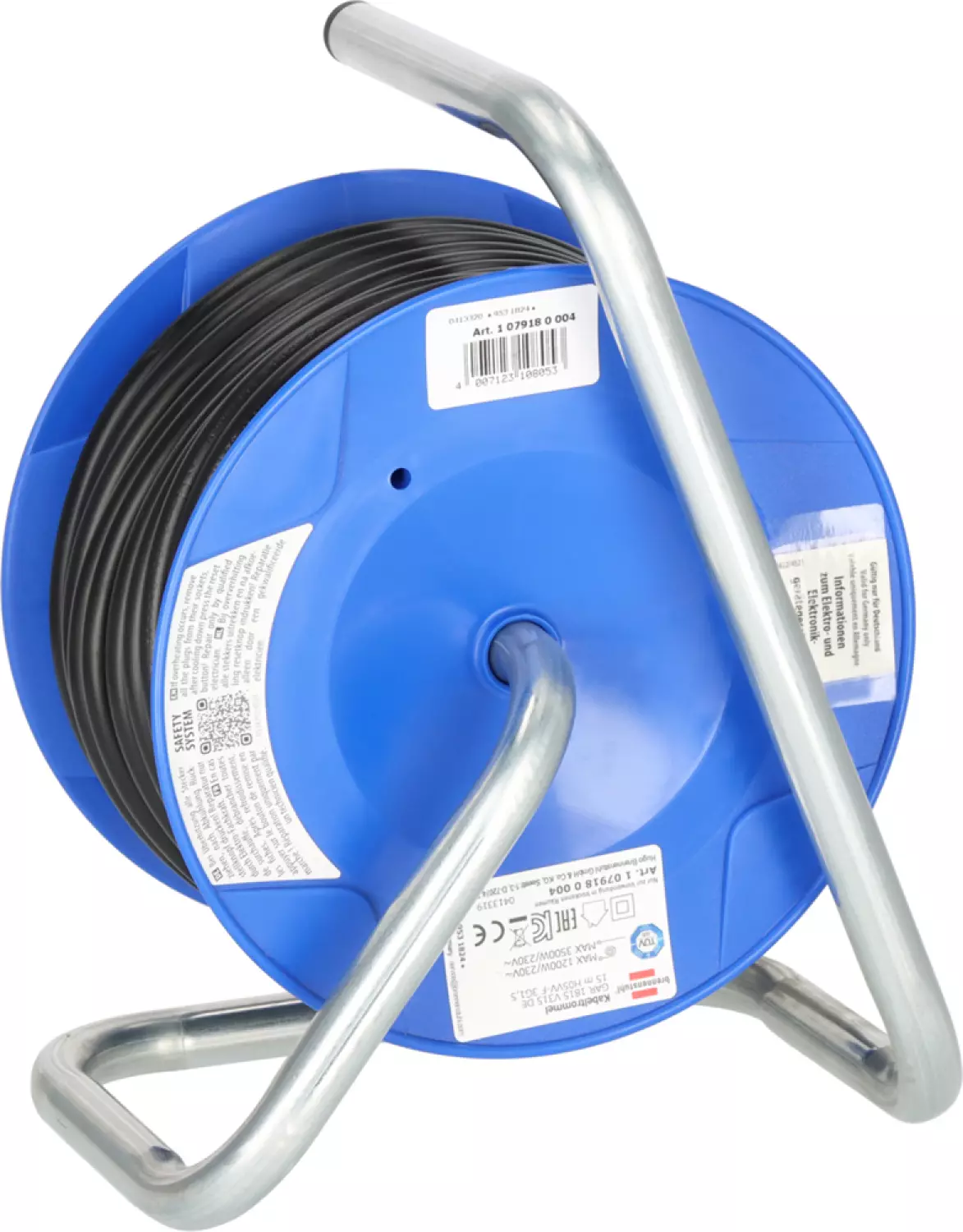 Brennenstuhl 1079180004 Kompakt kabelhaspel - H05VV-F 3G1,5 - 15m