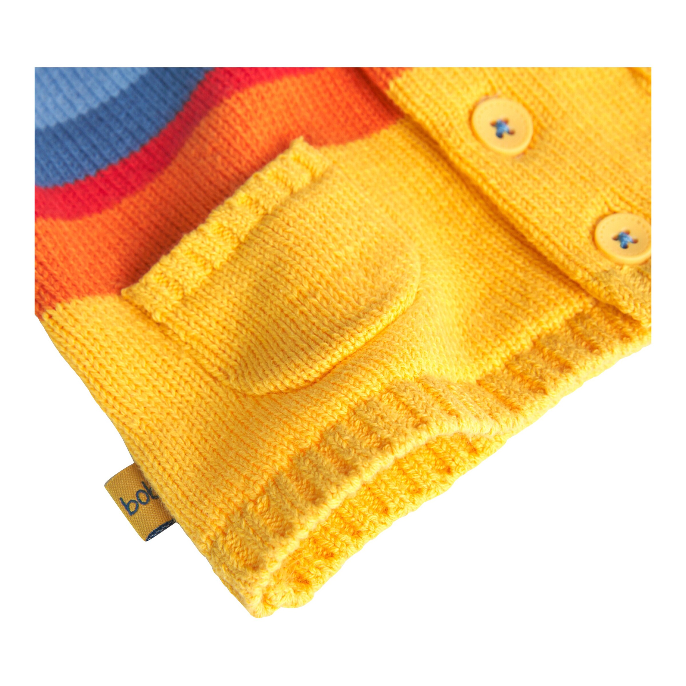 BOBOLI Strickjacke Streifen bunt