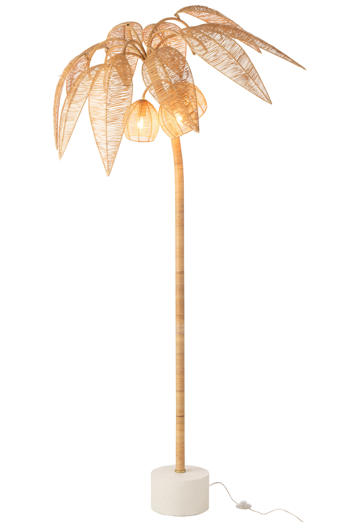 Vloerlamp Palmboom naturel Large
