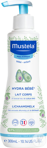 Mustela Bébé Hydra Bébé Lait Corps Peau Normale Flacon Pompe 300ml