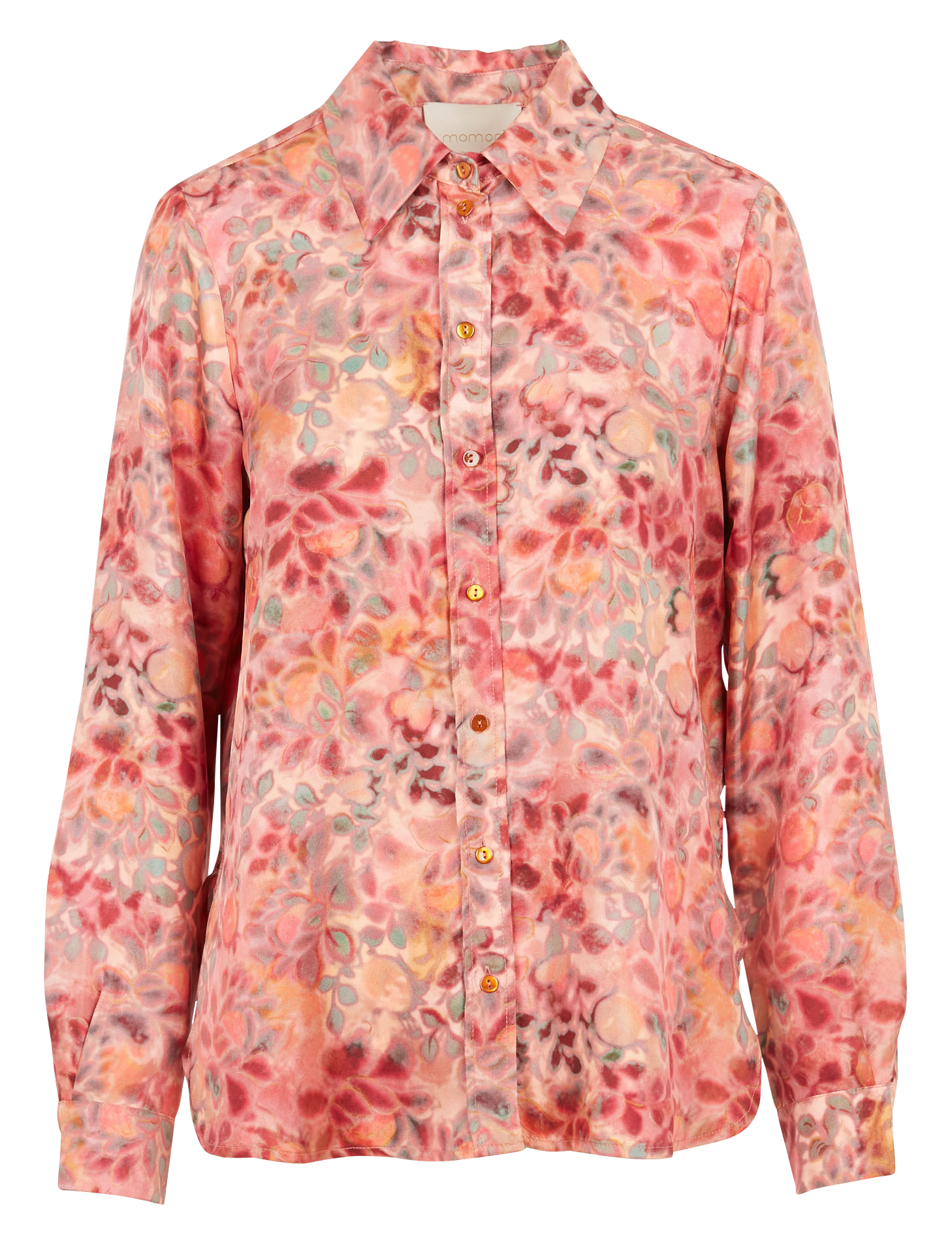 ARLES - Chemise col classique imprimée en soie | Multicolore