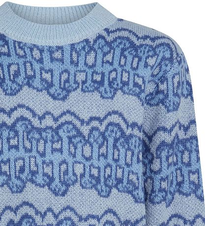 Grunt Bluse - Strick - Anele - Blau