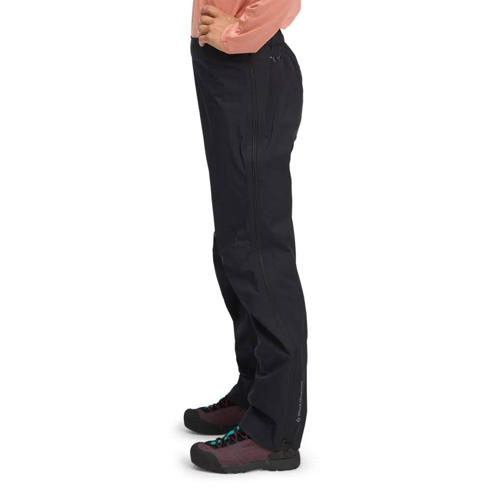 Black Diamond Women's Fineline Stretch Full Zip Pants Black