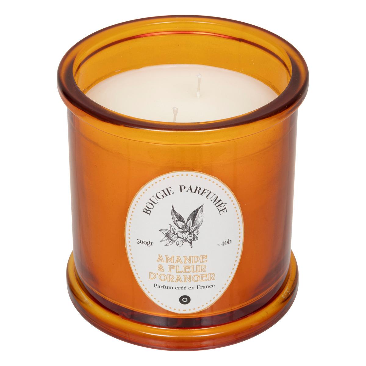 BOUGIE PARFUMEE VERRE HAPO AMANDE 500G