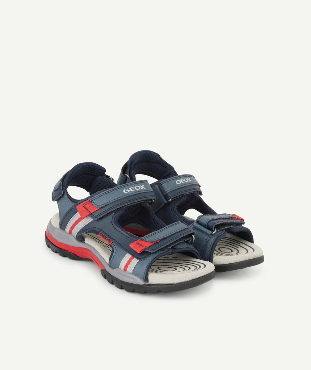 GEOXSANDALES BOREALIS GARÇON BLEU MARINE ET ROUGE