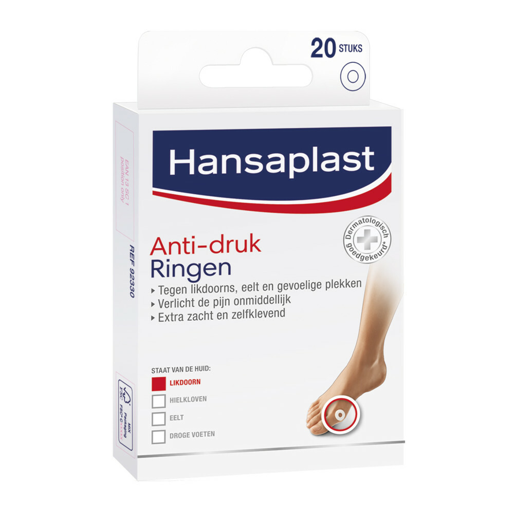 Hansaplast Anti-drukringen voor Likdoorns20 stuks