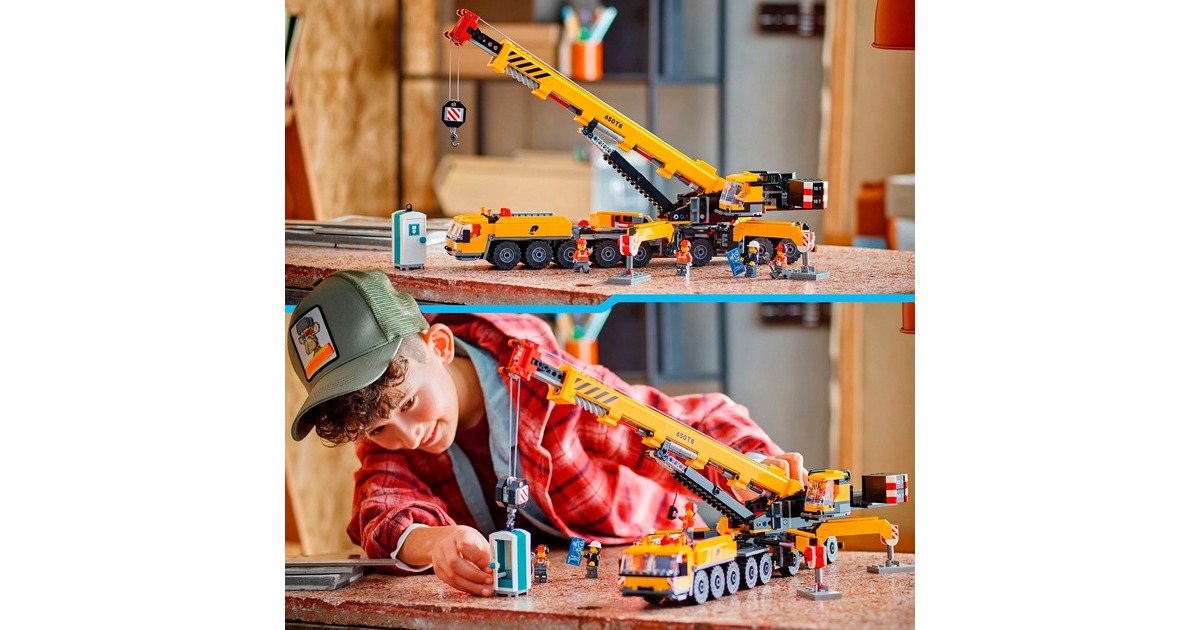LEGOCity - Gele mobiele bouwkraan Constructiespeelgoed  (60409)