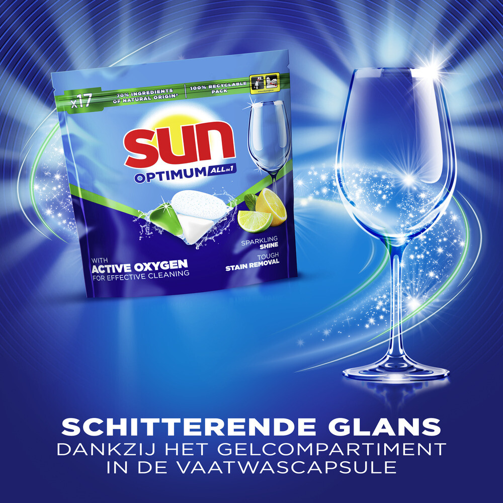 Sun Vaatwascapsules Citroen17 stuks