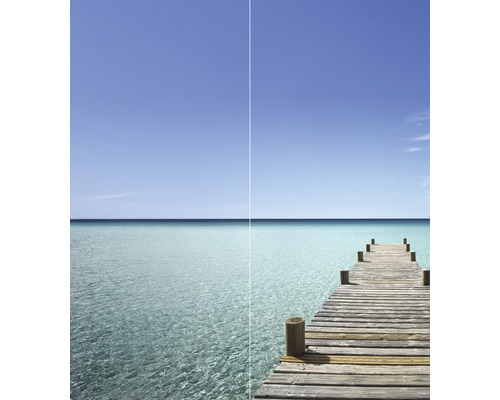Doucheachterwand SCHULTE DecoDesign ExpressPlus fotobrug Malediven 210 x 90 cm EP1900922 637