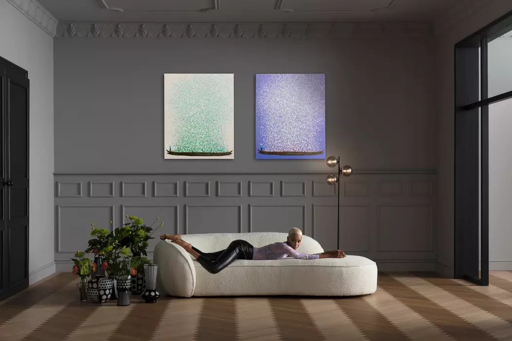 Wandbild 80 x 100 cm Flower Boat 54352