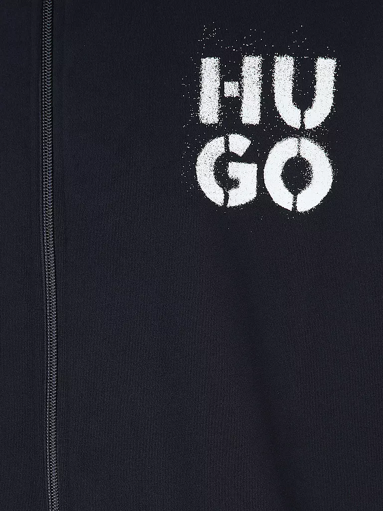 HUGO Loungewear Sweatjacke  blau