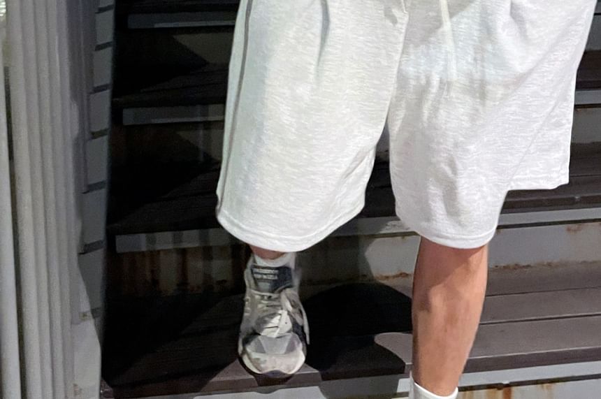 SeoulPop - Effen shorts met trekkoordtaille