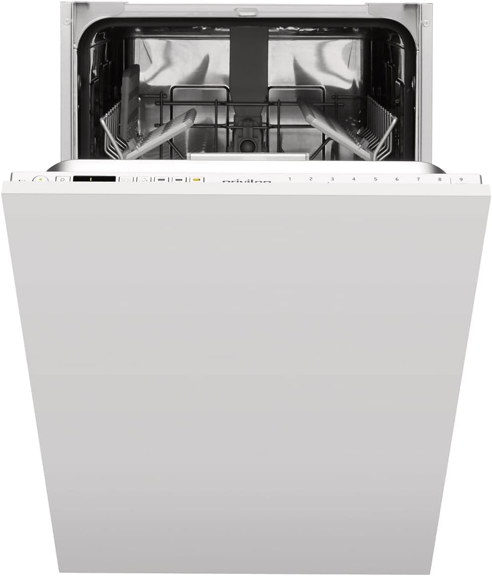 Privileg RSIO 3T224 E Vollintegrierbarer Geschirrspüler 45 cm / Push&Go / eXtra Programm / Startzeitvorwahl / Halbe Beladung / Automatik-Programm / Vollwasserschutz