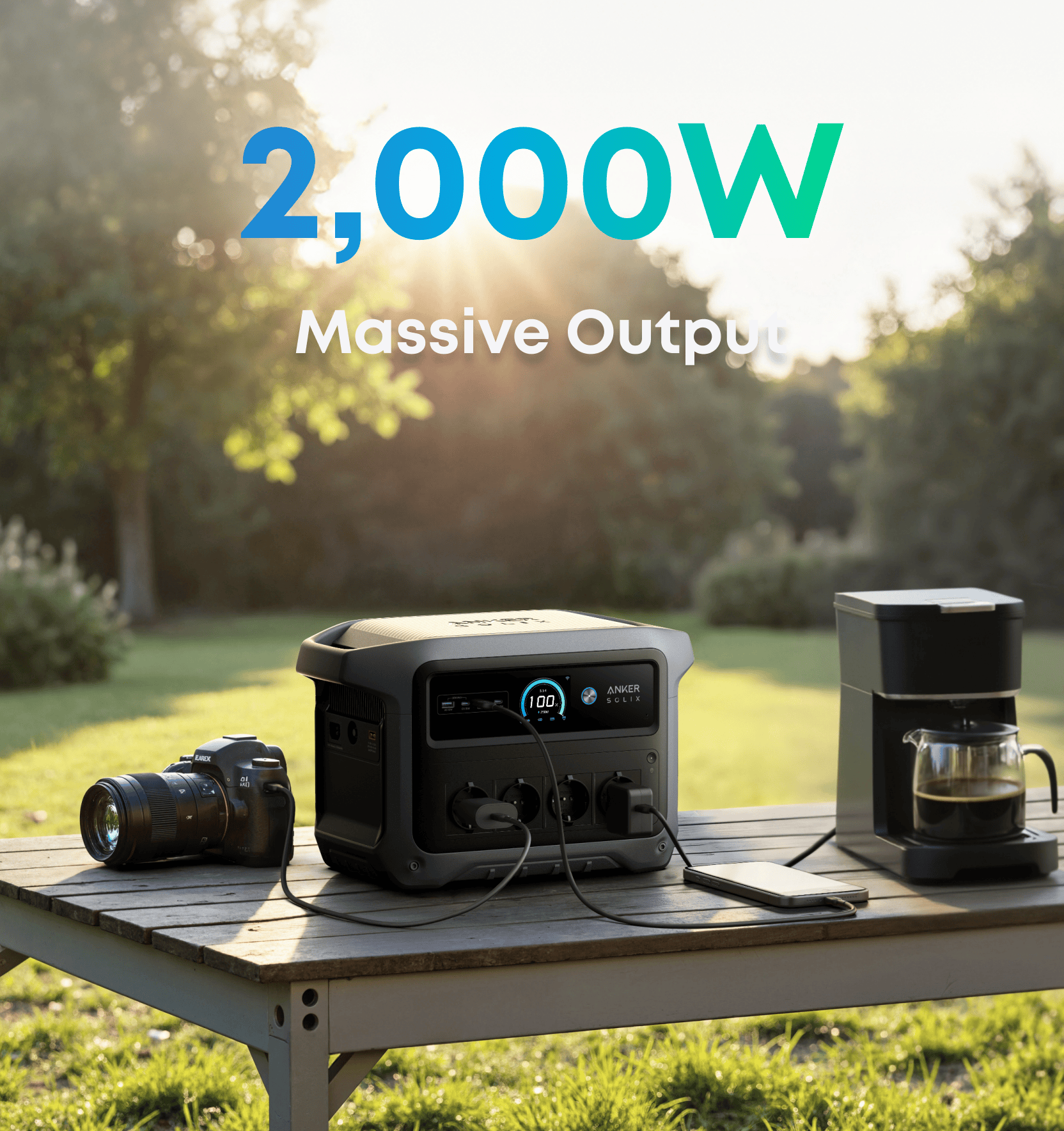 Anker SOLIX C1000 Gen 2 draagbare powerstation