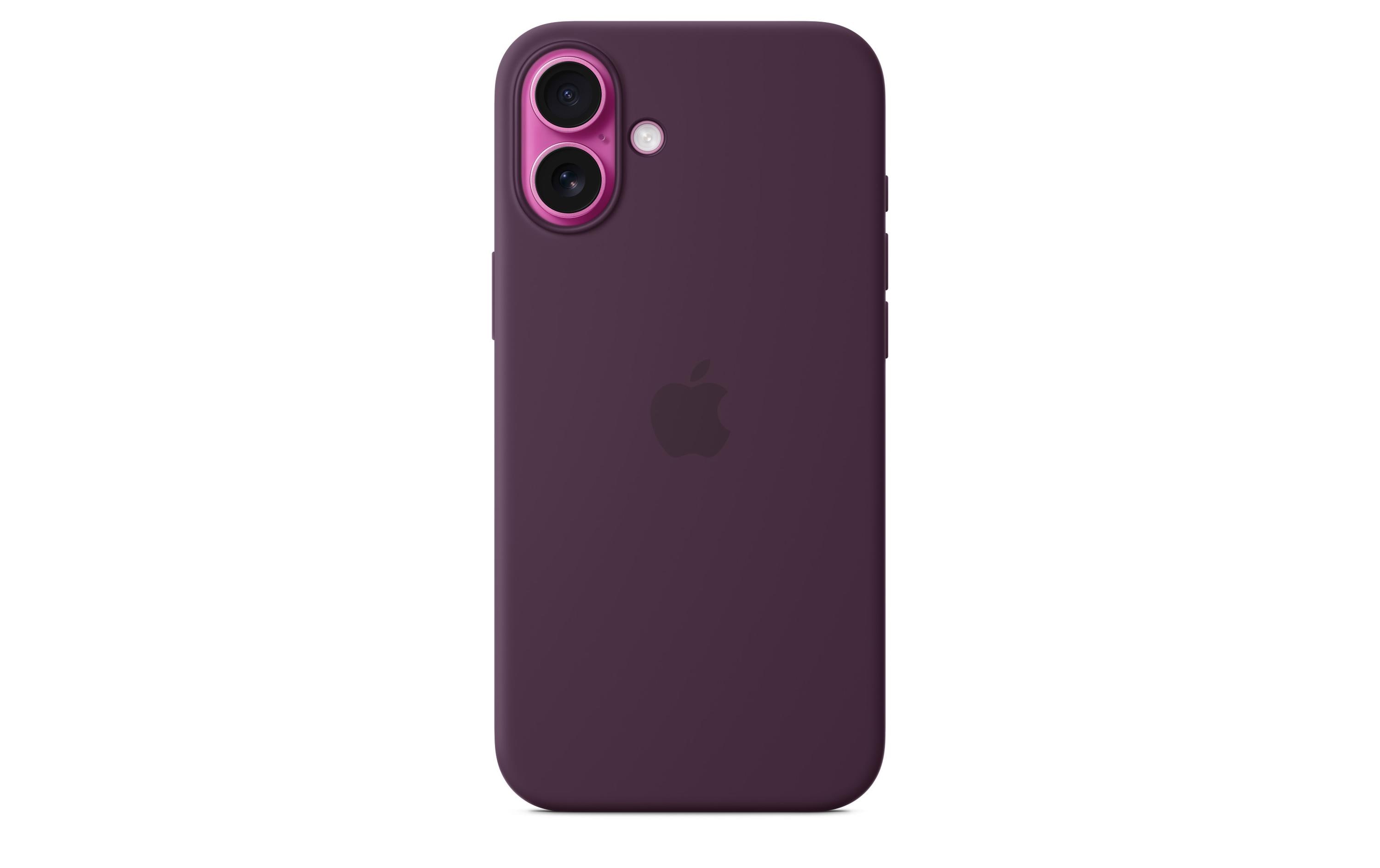 Silicone Case mit MagSafe iPhone 16 Plus PflaumeSilikon-Backcover mit «MagSafe» für das Apple iPhone 16 Plus